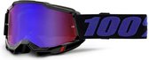 100% Accuri 2 Moore - Motocross Enduro Crossbril BMX MTB Bril met Spiegel Lens - Zwart / Blauw
