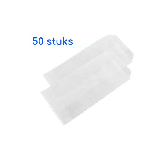 Reparatie zakjes - 50 stuks | Papieren zakjes | Zakjes voor sieraden | Wit  | bol.com