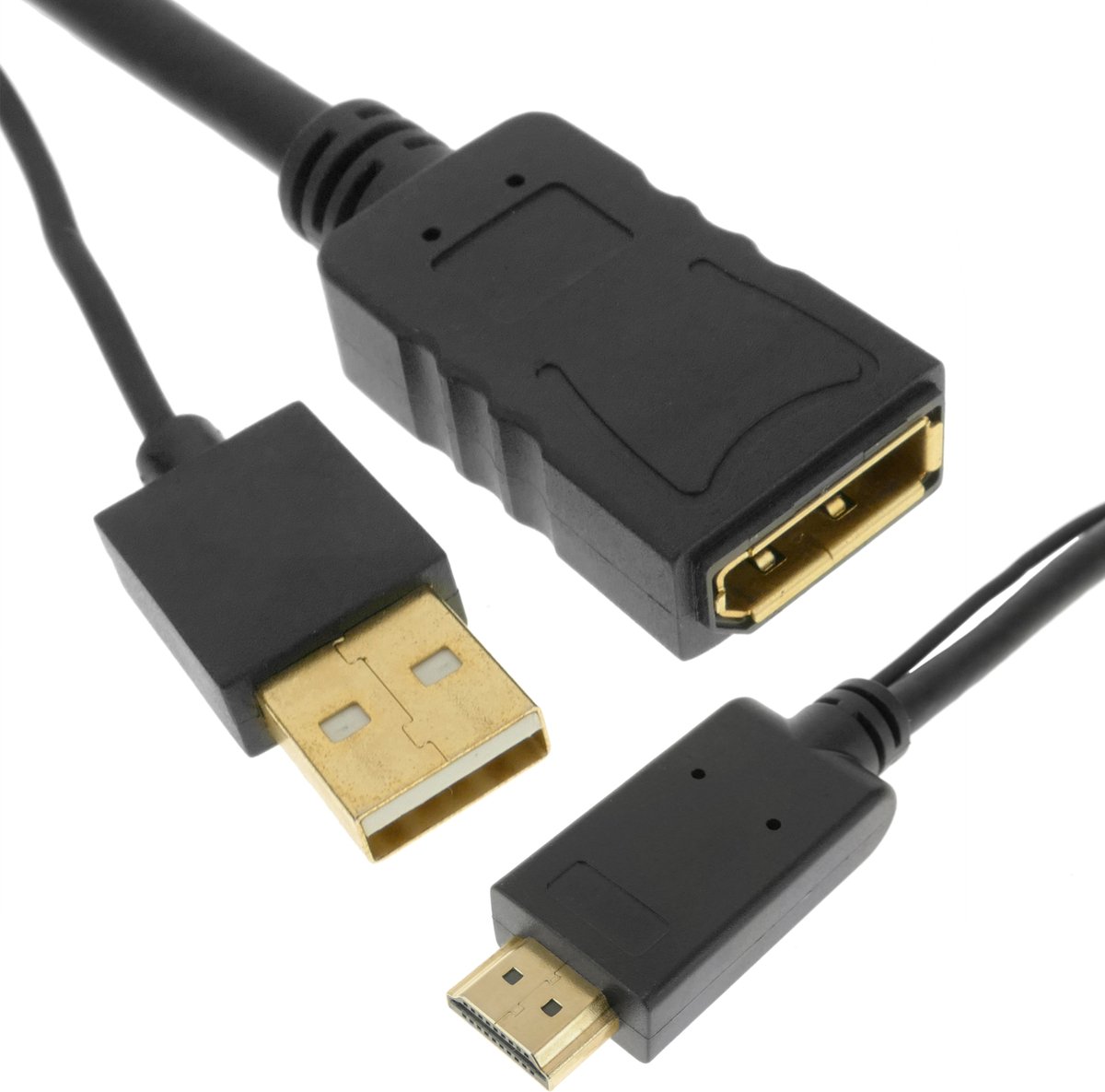 BeMatik - HDMI-uitvoerpoortconvertor naar DisplayPort 1080p FullHD 2K 4K-uitvoerpoort