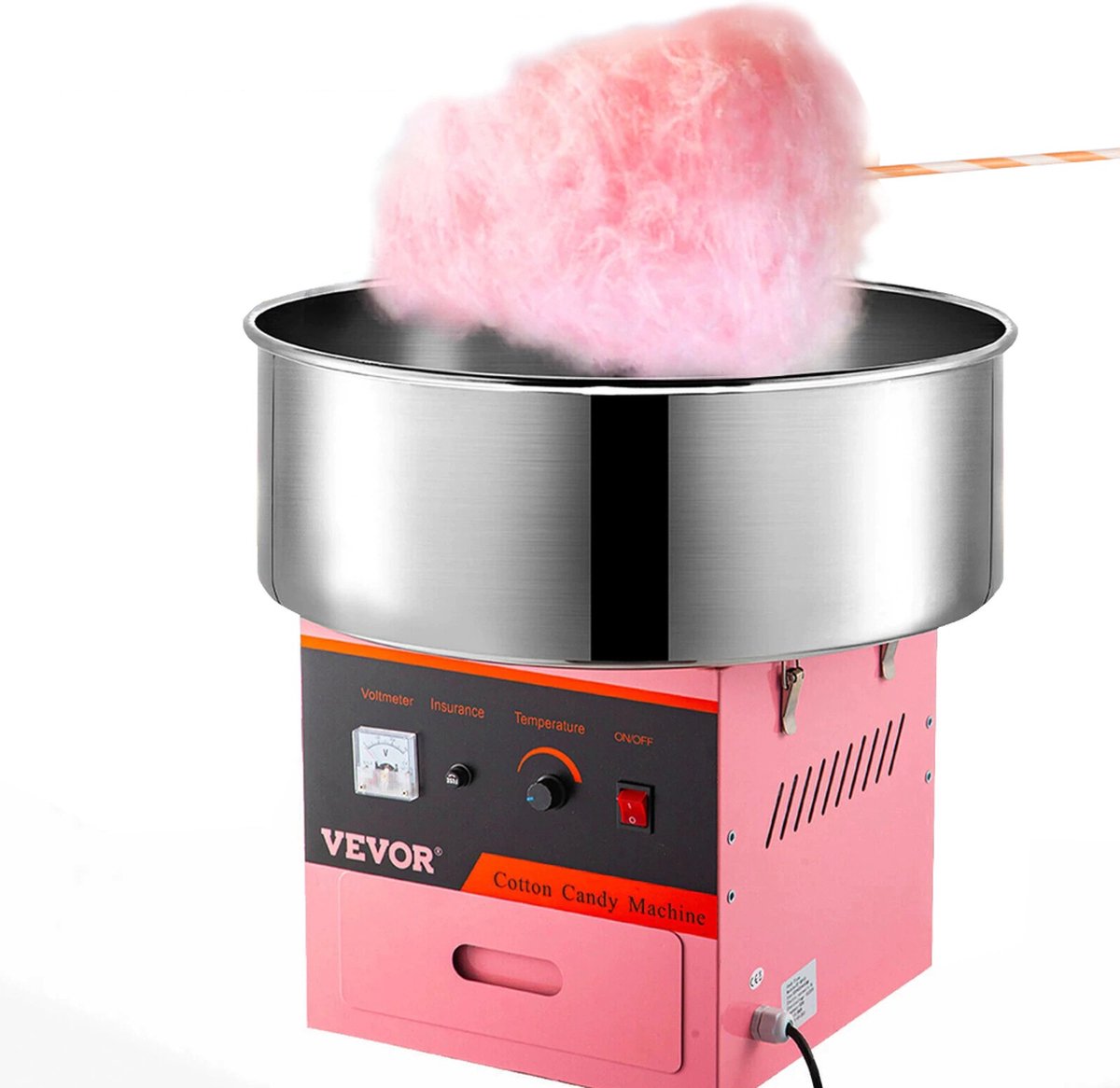 Vevor® Suikerspinmachine - Suikerspinmaker - Kinderfeestjes - Voor Feestjes en Partijen - Roze