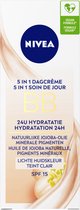 NIVEA Essentials 5in1 BB Dagcrème Light - BB crème - SPF 15 - Met jojoba-olie en minerale pigmenten - 50 ml