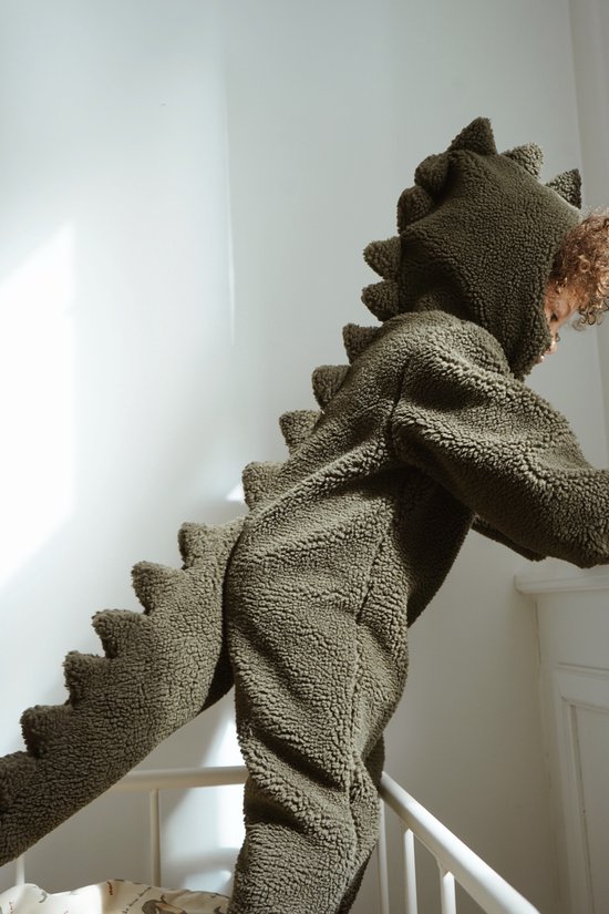 Konges Sløjd Verkleedpak dino - Onesie - Maat 9-12 mnd