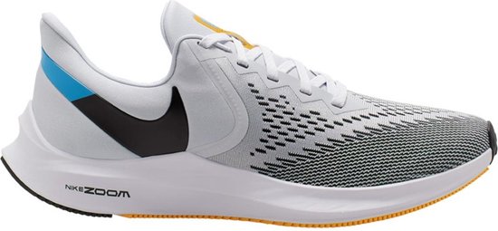 Chaussures de course Nike Zoom Winflo 6 (Pure Platinum-Noir-Laser Orange-  White) taille 44 | bol