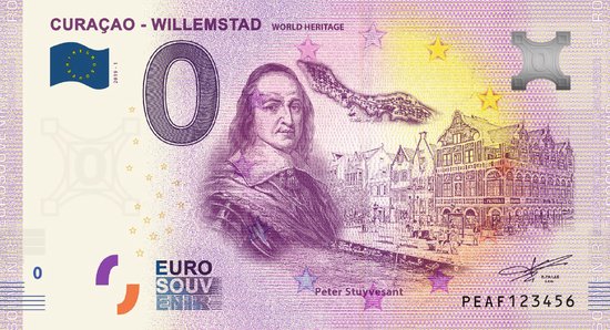 Thumbnail van een extra afbeelding van het spel 0 Euro biljet 2019 - Curaçao Willemstad