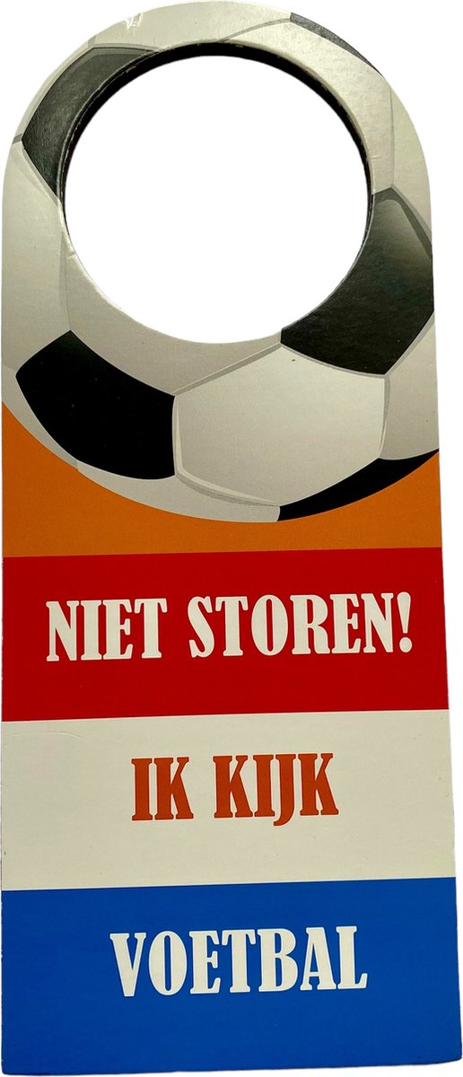 Deurhanger - Voetbal - Niet storen - Deurbordje - Deur decoratie