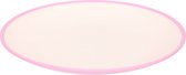 Onbreekbare kunststof/melamine roze ontbijt bordjes 23 cm