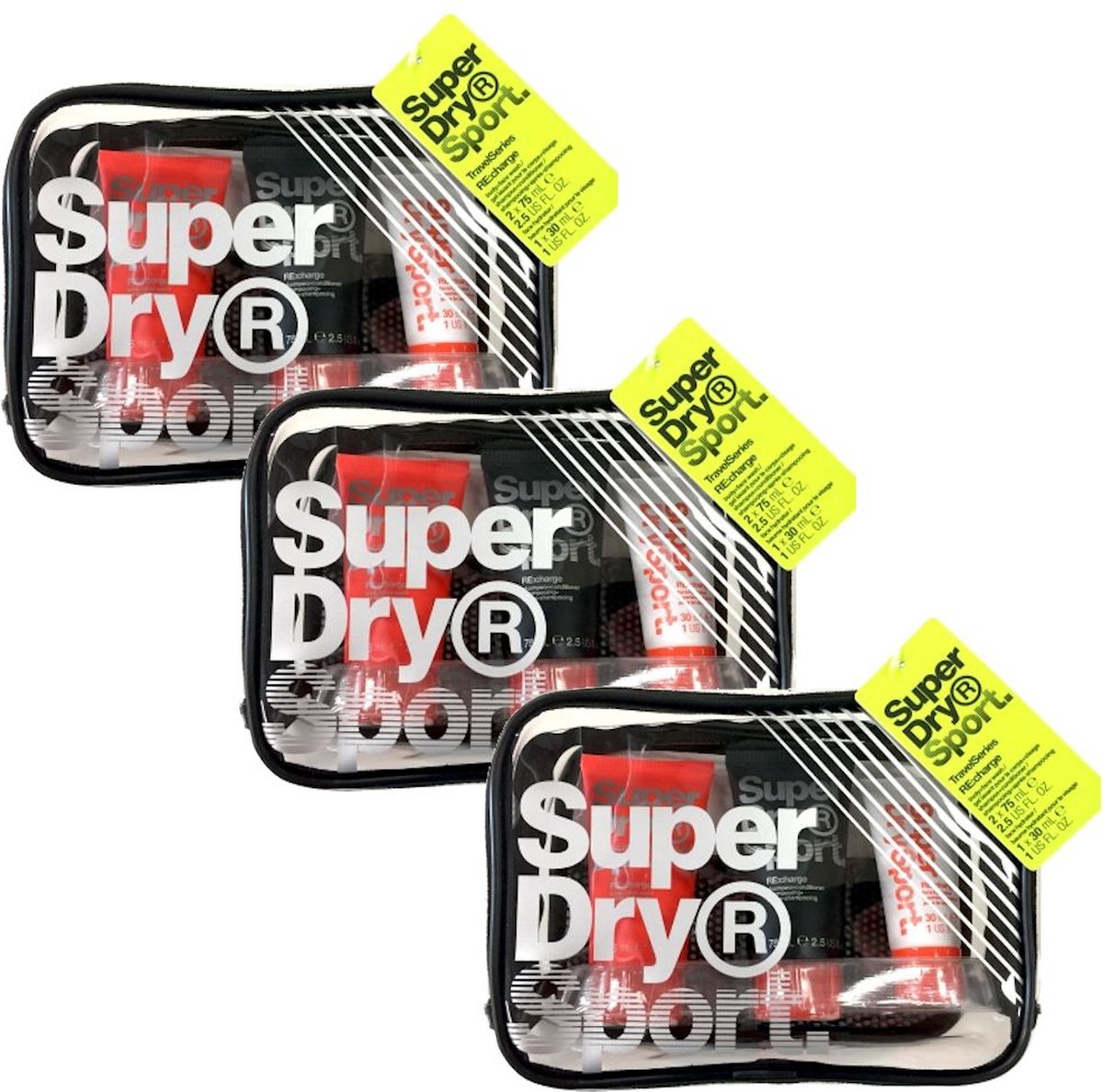 Goedkoopste SUPERDRY - Sport Gift Set Travel Series - 3 Pak