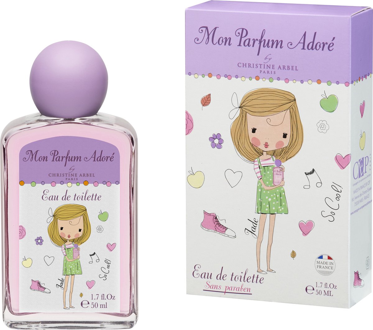 Christine Arbel - Kinderparfum voor meisjes | Mon parfum adoré Jade | kinderparfum | eau de toilette - 50 ml - made in france - 36m+