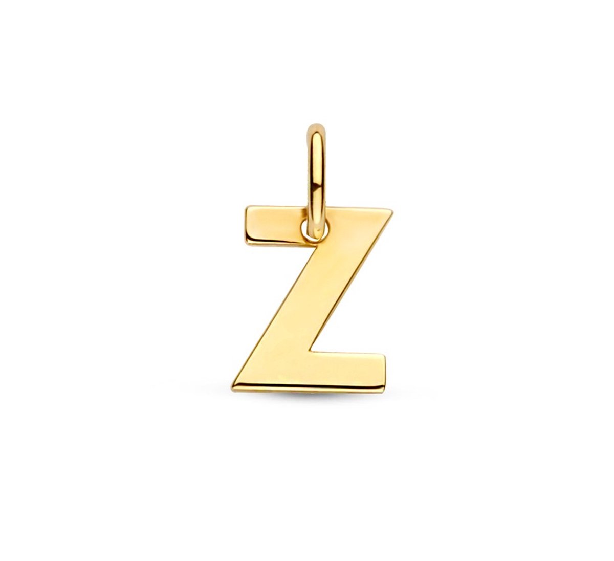Letter Hanger in massief 14 Karaat Goud