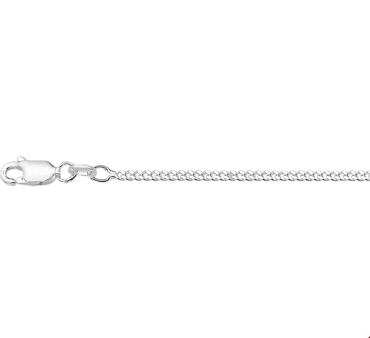Zilveren Collier gourmet 2 1017061 100 cm