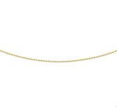 The Jewelry Collection Ketting Anker Plat 0,8 mm 38 cm - Goud