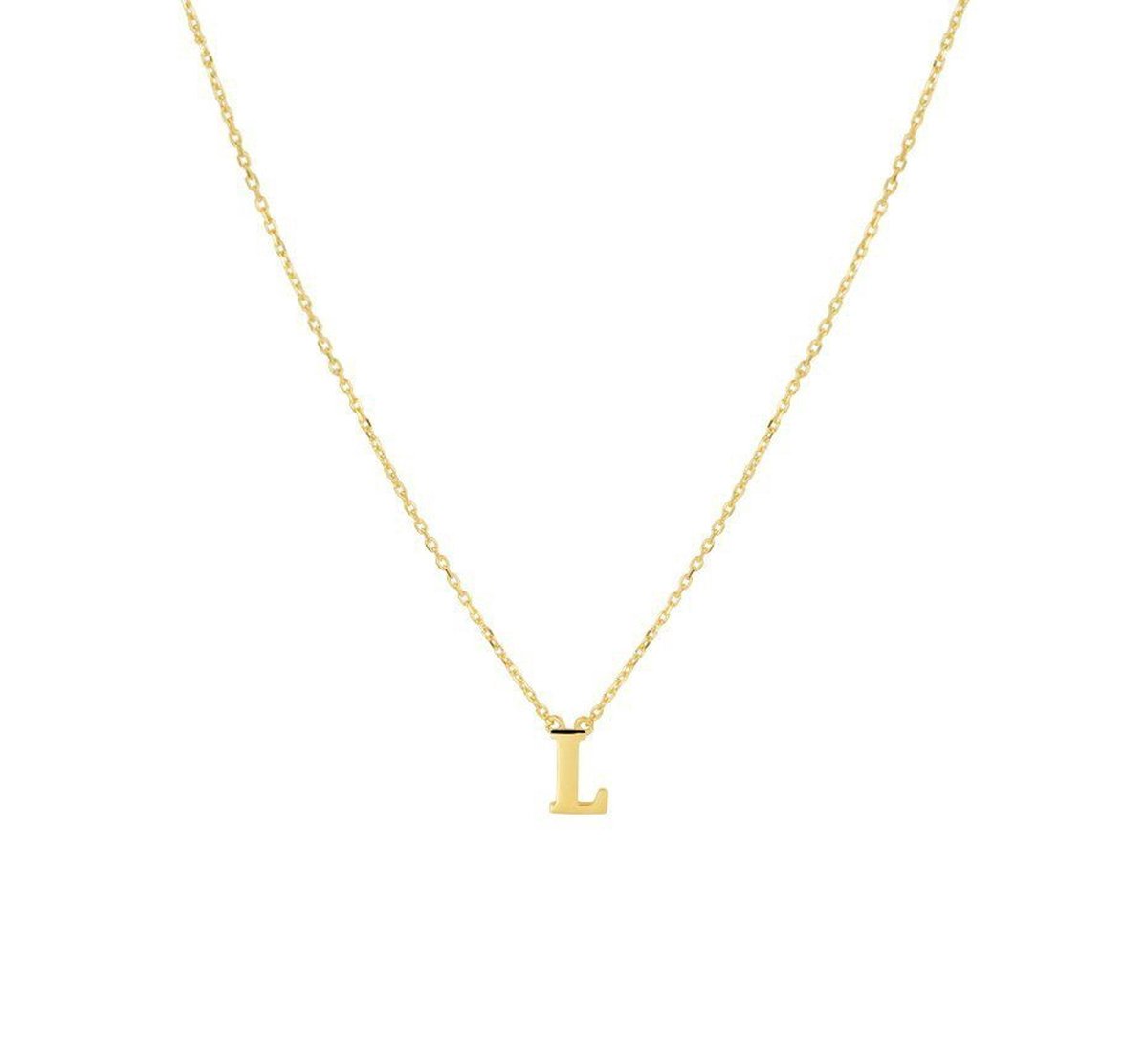 Geelgouden Collier letter L 40 - 42 - 44 cm 4021376