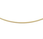 The Jewelry Collection Collier Omega Rond 1,1 mm - Verguld