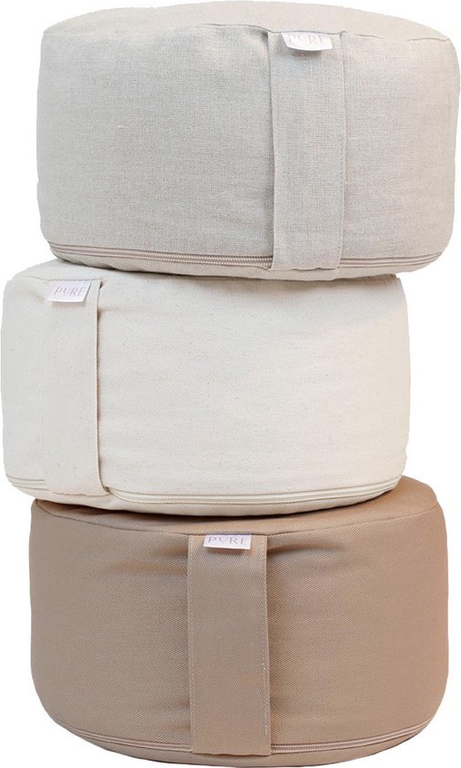 Meditatiekussen beige rond - Pure - Yoga kussen van Pure — afbeelding 4