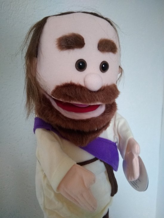 Bijbelse handpop Jezus - Sillypuppets 35cm - Bijbelverhalen - christelijke cadeaus - Doop - Communie - Zondagschool