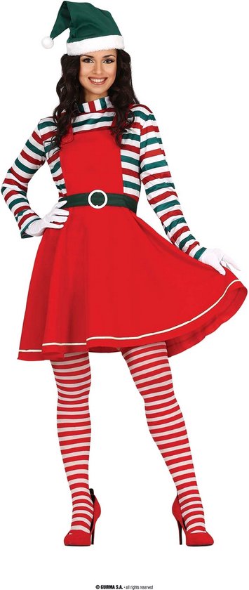 Guirma - Costume de Noël et du Nouvel An - Le meilleur assistant d'hiver de Noël | Femme - rouge, vert - Taille 38-40 - Noël - Déguisements