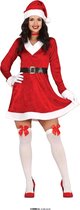 Guirma - Kerst & Oud & Nieuw Kostuum - Speelse Miss X Mas - Vrouw - Rood - Maat 42-44 - Kerst - Verkleedkleding