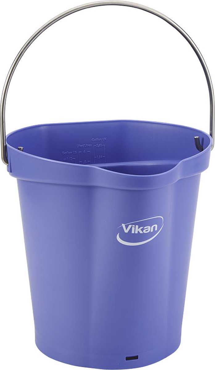 Goedkoopste Vikan Emmer 56888 - 6 Liter - Paars - Stevige Emmer - Chemicaliën bestendig - Maximaal 100°C - Geschikt voor Voedselverwerking en Schoonmaakwerkzaamheden