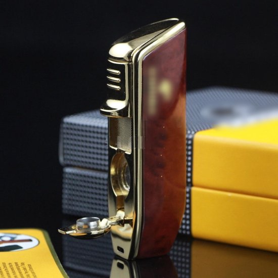 Cohiba® Sigarenaansteker - Sigarenboor - Sigaren - Sigaar - Cohiba Aansteker - Sigarenboor - Sigaren Accessoires - Sigarenknipper - Sigaar Aansteker - Cohiba - Incl. Luxe Geschenkdoos - Rood