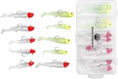 Brute Strength - Set' appâts artificiels - Chevilles de pêche aux prédateurs avec Set' hameçons pour brochet/perche poisson prédateur 2