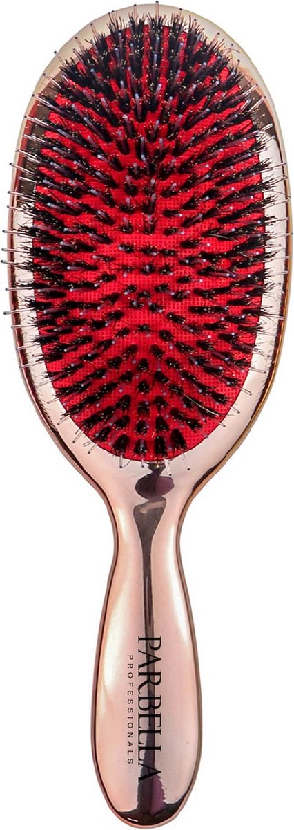 Parbella limited edtion - hair brush - anti klit borstel - rose gold haarborstel - anti statische borstel
