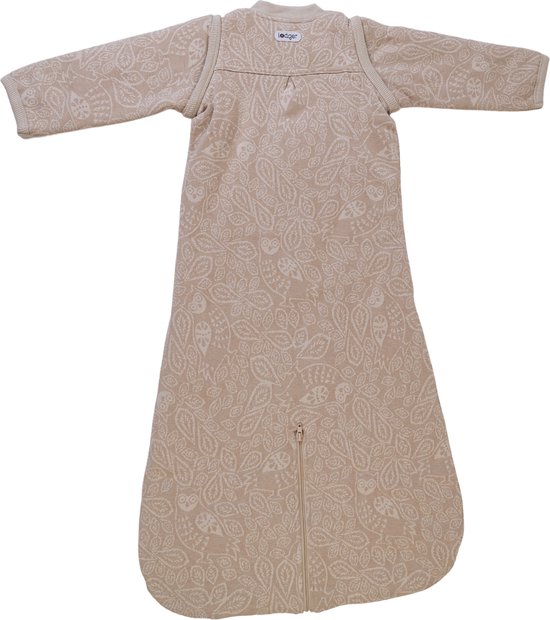Lodger Baby Slaapzak 80 cm Beige Hopper Folklore Afritsbare Mouwen 3 in