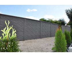 Intergard Beton schutting Modernstone enkelzijdig 200x200cm
