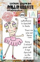 Aall & Create clearstamps A7 - Ballerina dee