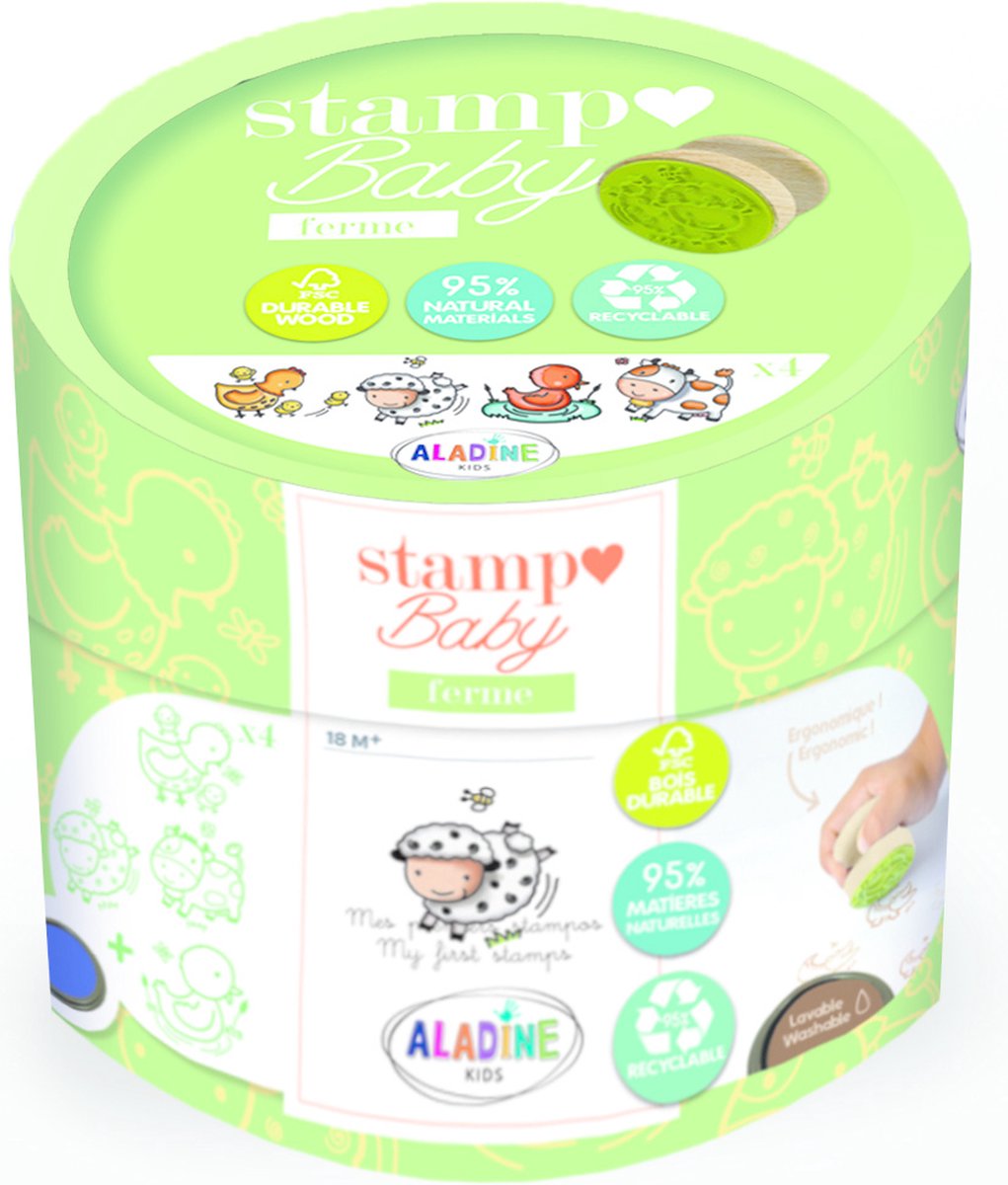 Aladine - Aladine Stampo Baby Eco-Friendly Boerderij