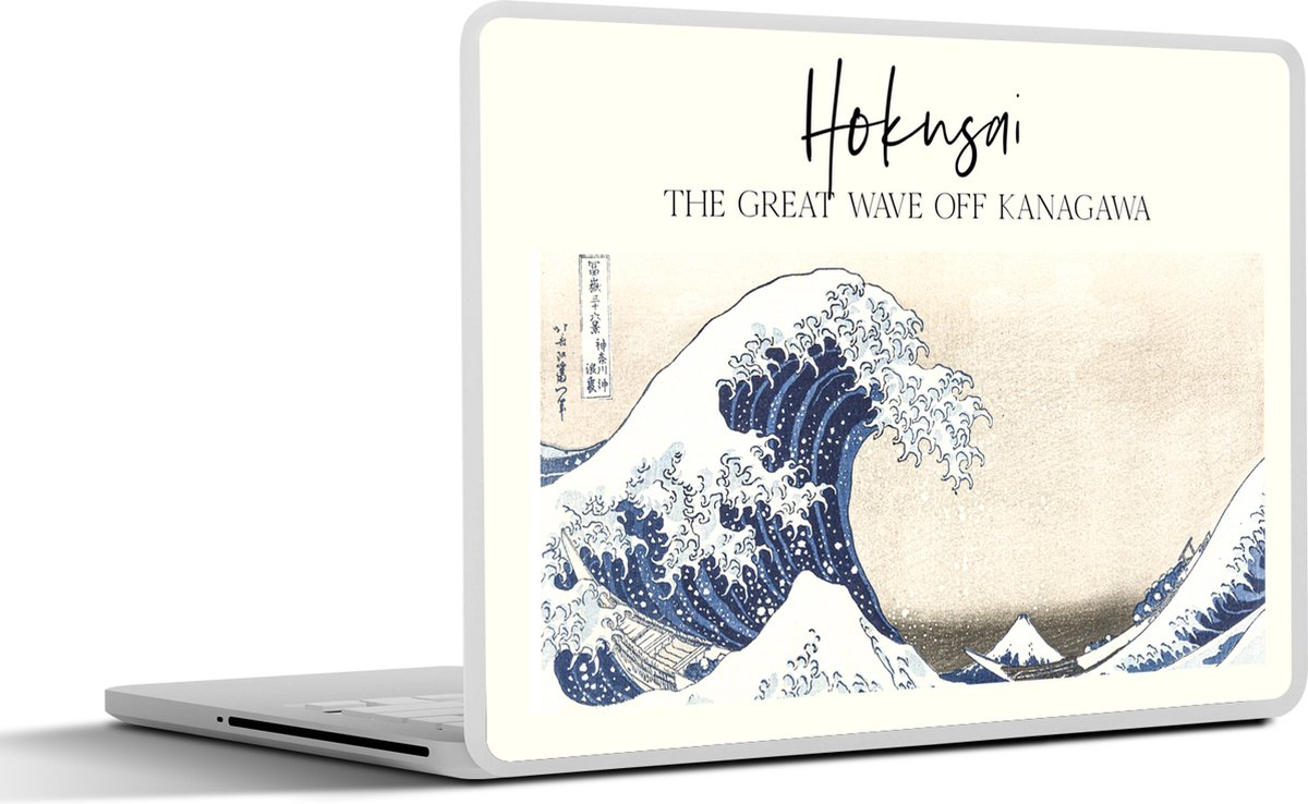 Laptop sticker - 11.6 inch - The great wave off Kanagawa - Hokusai - Japanse kunst - 30x21cm - Laptopstickers - Laptop skin - Cover - SleevesAndCases