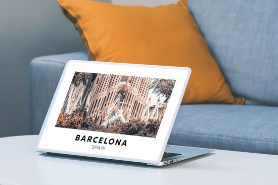 Autocollant pour ordinateur portable - 13,3 pouces - Espagne - Barcelona - Architecture - 31x22,5cm - Autocollants pour ordinateur portable - Skin pour ordinateur portable - Housse