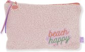 Kangaro etui - Beach Happy - roze teddy - 24x15cm - K-PM320035
