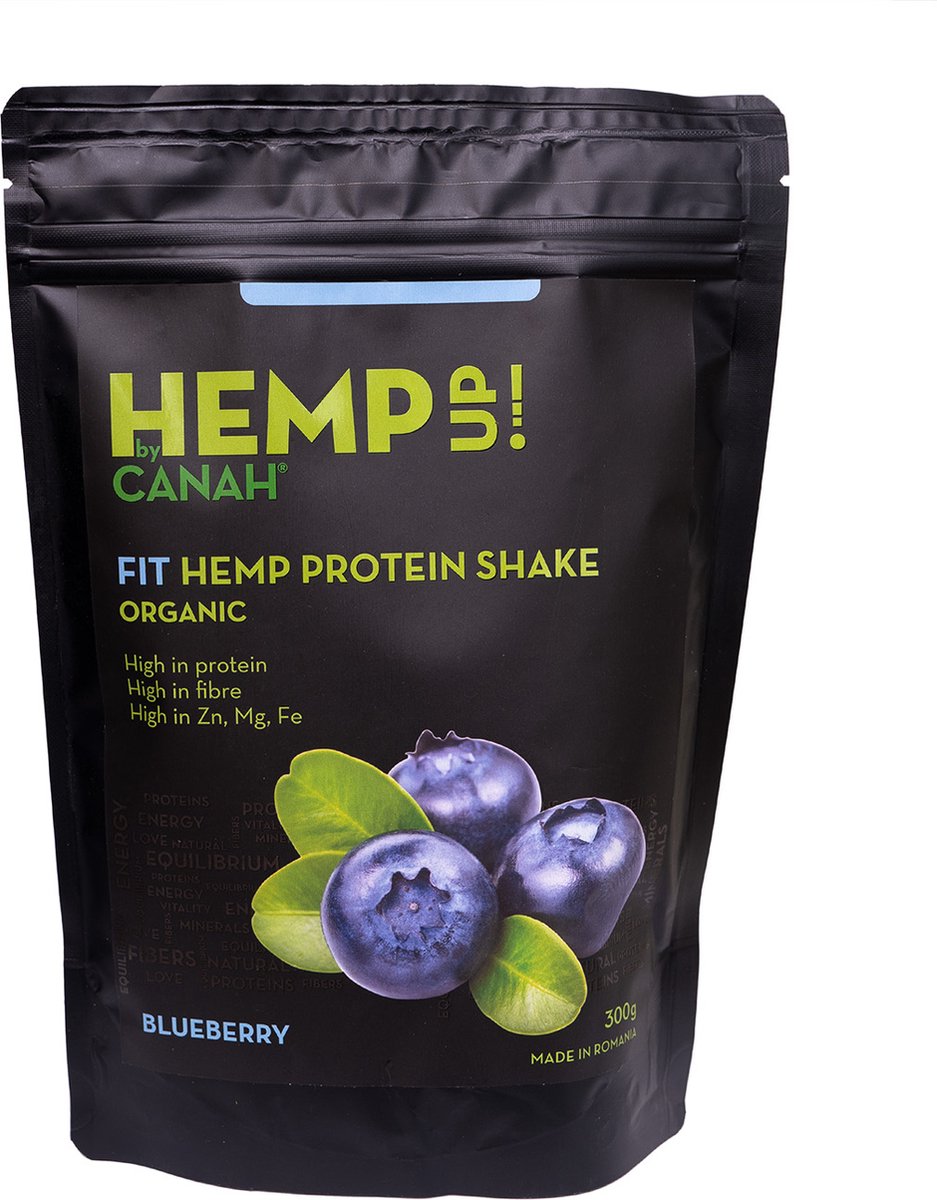 Canah Blauwe Bessen Eiwit Shake Bio-Organic Hemp protein