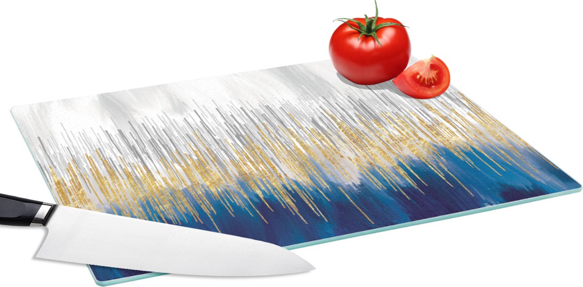 Glazen Snijplank - 39x28 - Abstract - Schilderij - Olieverf - Snijplanken Glas