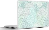 Laptop sticker - 11.6 inch - Geometrie - Patroon - Groen - 30x21cm - Laptopstickers - Laptop skin - Cover