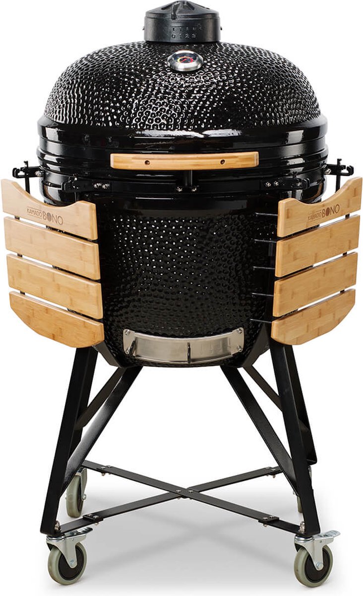 Kamado Bono lmited 25 inch (zwart) - grill - rook - stoof - levenslang garantie op keramiek