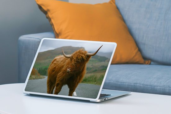 Autocollant pour ordinateur portable - 10,1 pouces - Highlander écossais - Berg - Route - 25x18cm - Autocollants pour ordinateur portable - Skin pour ordinateur portable - Housse