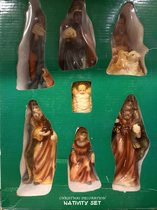 Kerstgroep - Christmas decoration nativity set with 7 figures