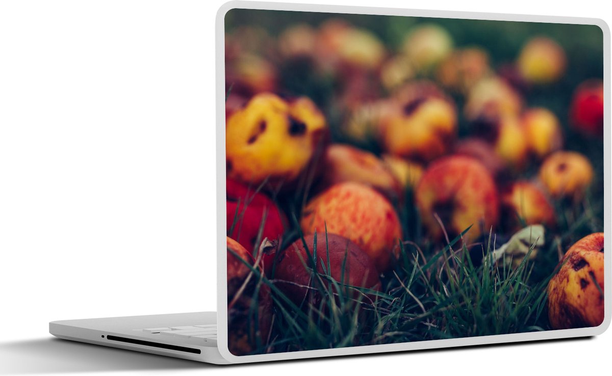 Laptop sticker - 12.3 inch - Landelijke decoratie - Herfst - Appel - Fruit - 30x22cm - Laptopstickers - Laptop skin - Cover