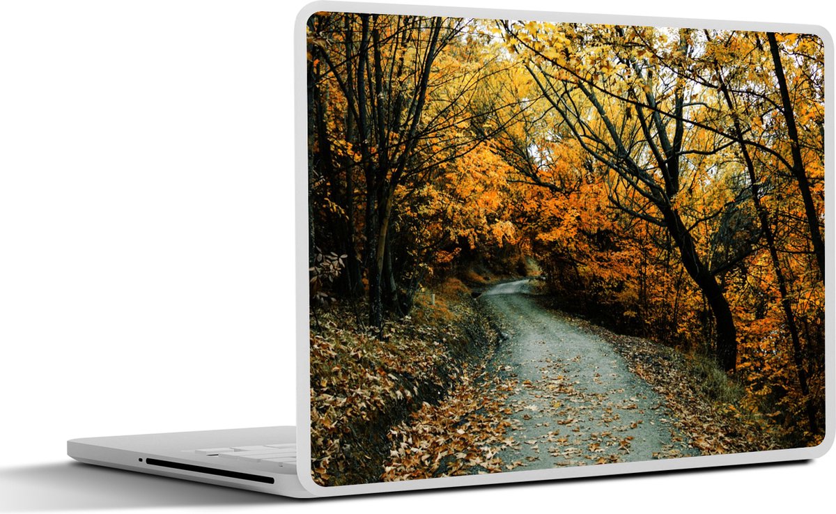 Laptop sticker - 15.6 inch - Bladeren - Herfst - Bos - 36x27,5cm - Laptopstickers - Laptop skin - Cover