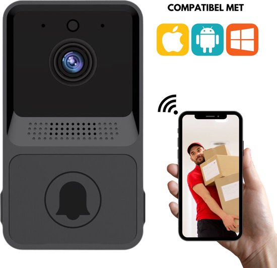 Sonnette connectée vidéo WiFi sans fil Doorbell Maison Intelligente