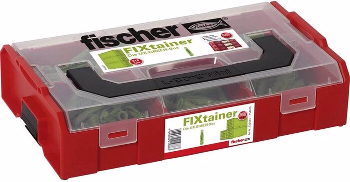 Fischer FixTrainer Universele Plug UX Green 210 stuks
