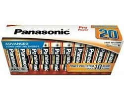 Panasonic AAA LR03PPG batterijen 20 stuks
