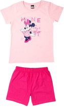 Disney Minnie Mouse Pyjama / Shortama - Roze - Katoen - maat 134/140
