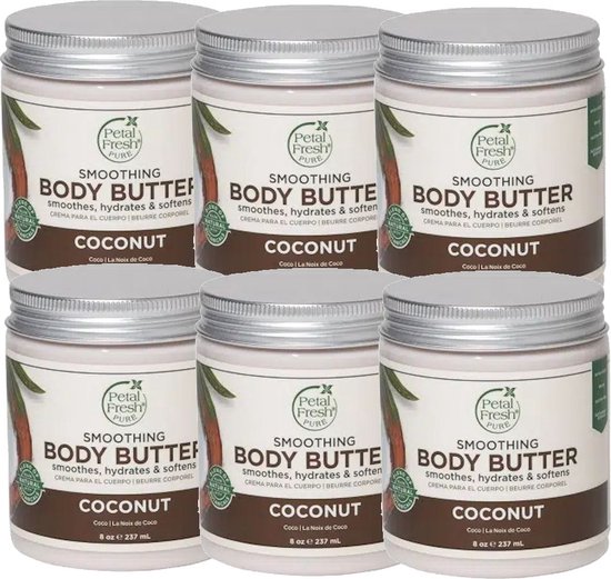 PETAL FRESH Body Butter Coconut 6 Pak Voordeelverpakking bol