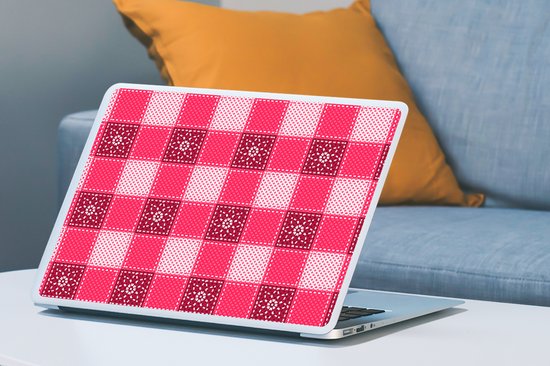 Sticker pour ordinateur portable - 17,3 pouces - Rose - Motifs - Fleurs - 40x30cm - Autocollants pour ordinateur portable - Skin pour ordinateur portable - Housse
