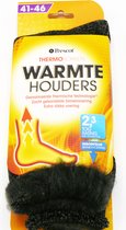 Thermosokken – Oneffen Donkergrijs – Maat 41/46 – 1 Paar – Warme Sokken – Voorkom Koude Voeten