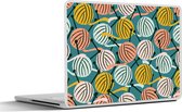 Laptop sticker - 12.3 inch - Breien - Wol - Patronen - 30x22cm - Laptopstickers - Laptop skin - Cover