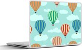 Laptop sticker - 14 inch - Patronen - Lucht - Luchtballon - 32x5x23x5cm - Laptopstickers - Laptop skin - Cover