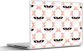 Laptop sticker - 10.1 inch - Carnaval - Patronen - Maskers - 25x18cm - Laptopstickers - Laptop skin - Cover